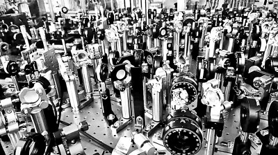 量子計算原型機“九章三號”實驗裝置示意圖（部分）。圖片由中國科學技術大學提供