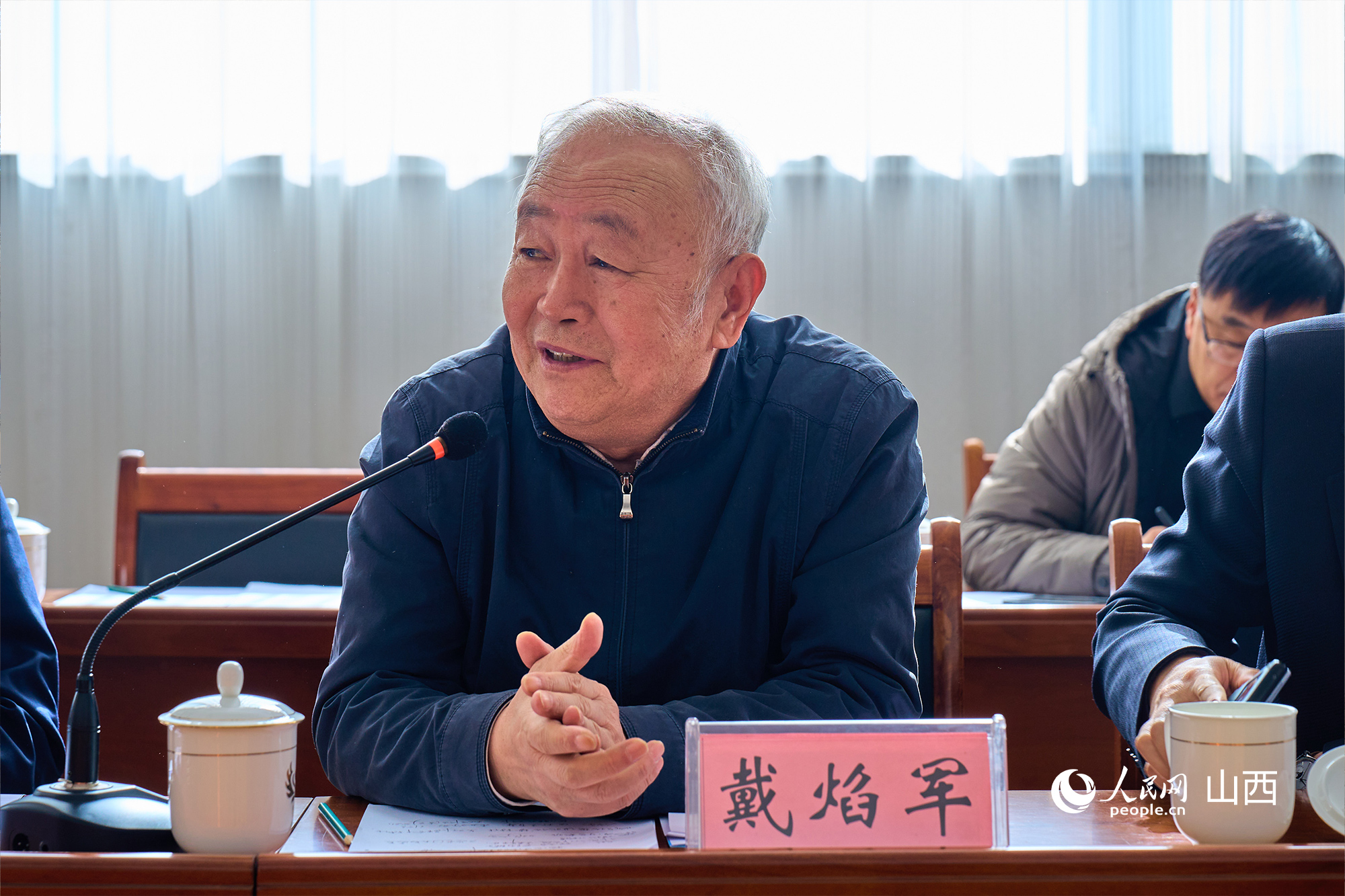 中央黨校（國家行政學(xué)院）黨建教研部原副主任、教授戴焰軍。人民網(wǎng) 張超寧攝